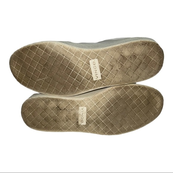 Vince Janna Leather Suede White Sneakers - Picture 11 of 11